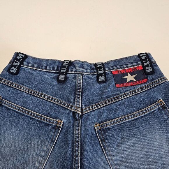 Vintage Bum Equipment Denim Blue Jean Shorts High Rise 90s Y2K Women's Size 27" - Picture 9 of 12